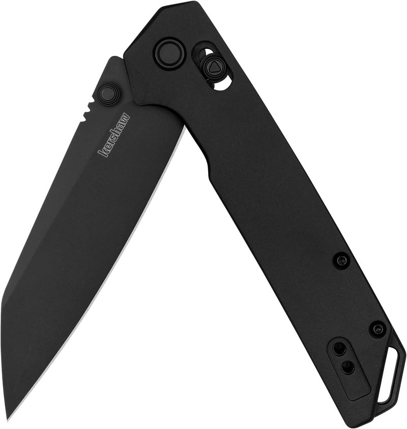 Kershaw Iridium Reverse Tanto Folding Pocket Knife, Sleek 3.4 inch D2 Steel Blade, DuraLock Locking Mechanism, Aluminum Handle, Designed in the USA - Image 1